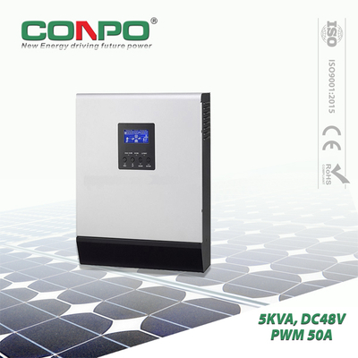 5KVA/4000W, DC48V, PWM 50A, AC230V, Hybrid Solar Inverter