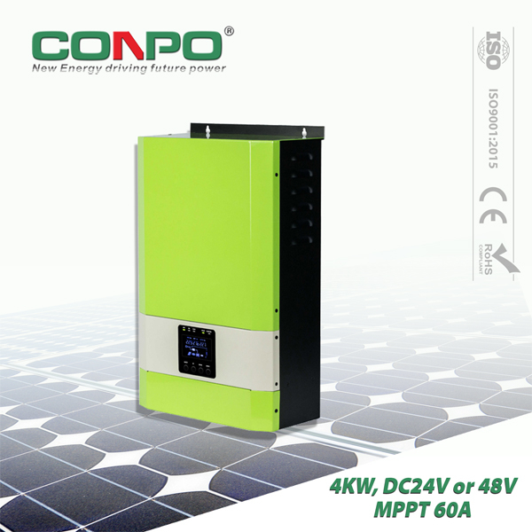 4000W, DC24V or 48V, MPPT60A, AC230V, Hybrid Solar Inverter
