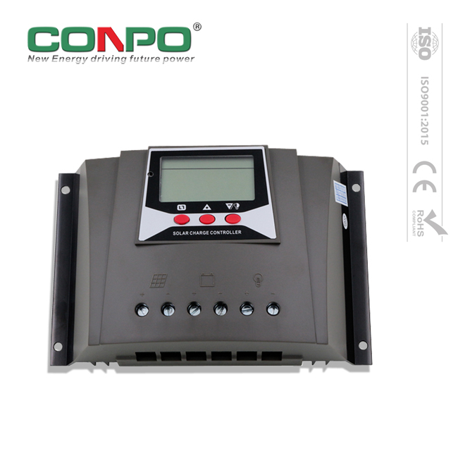 60A, 12V/24V/36V/48V Auto., PWM, LCD WP Solar Charge Controller/Regulator