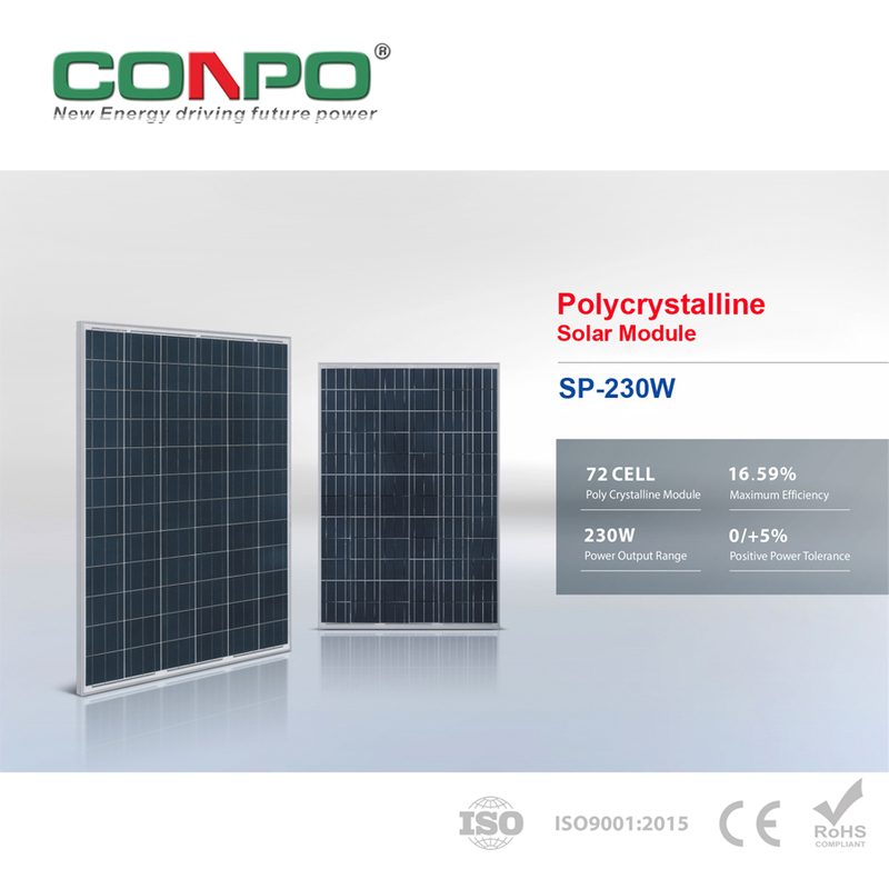 230W, 36V, Polycrystalline Solar Panel, PV Module