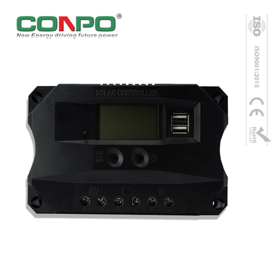 30A,12V/24V Auto,PWM,2*USB,LCD SMC Solar Charge Controller/Regulator