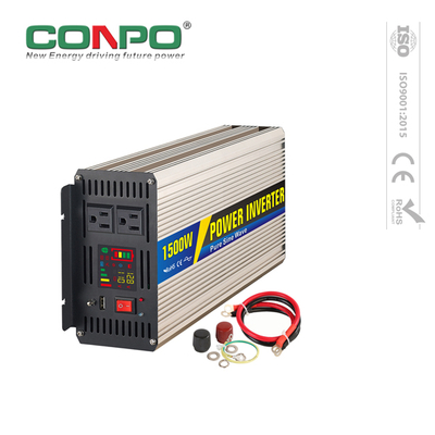 1500W, DC12V or 24V, AC 220V, DC-AC Pure Sine Wave Inverter