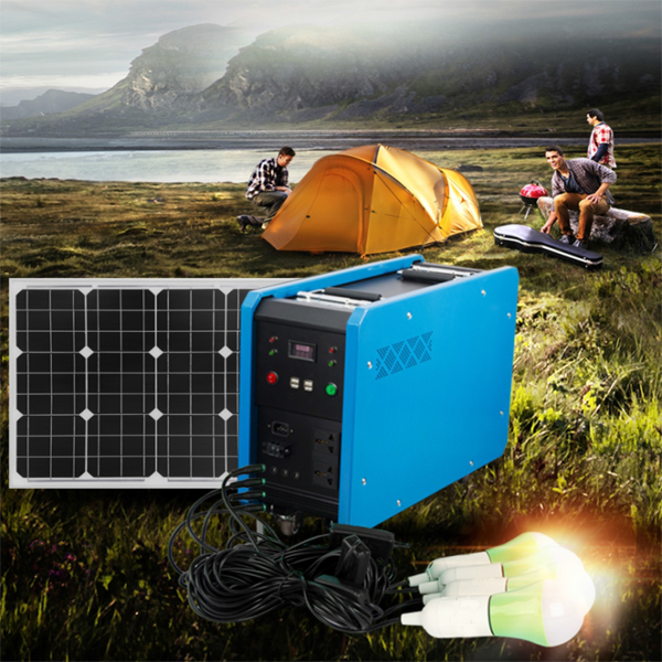 100W/200W/300W, built-in PWM Solar Charger & Lead-acid Battery, AC & DC Moveable Solar Generator 