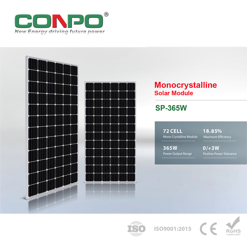 365W, 72Cell, Monocrystalline Solar Panel, PV Module