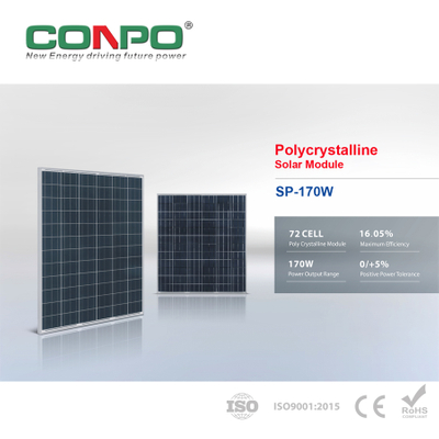 170W, 36V, Polycrystalline Solar Panel, PV Module
